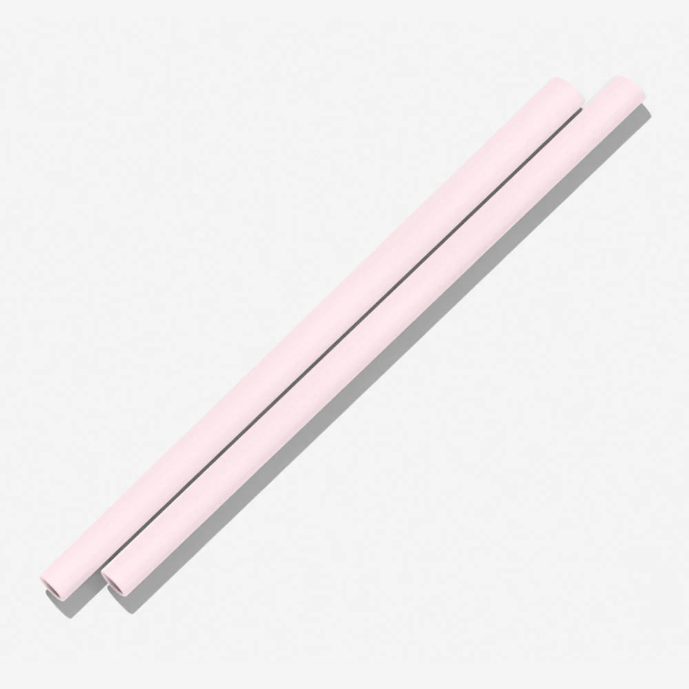 Kids Silicone Straw (Pack of 2) - Born to Be Wild - Blush Pink