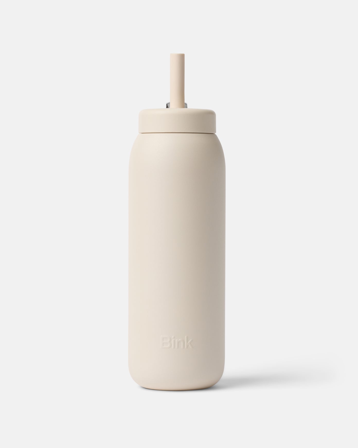 Stainless Straw Cap 24oz Almond